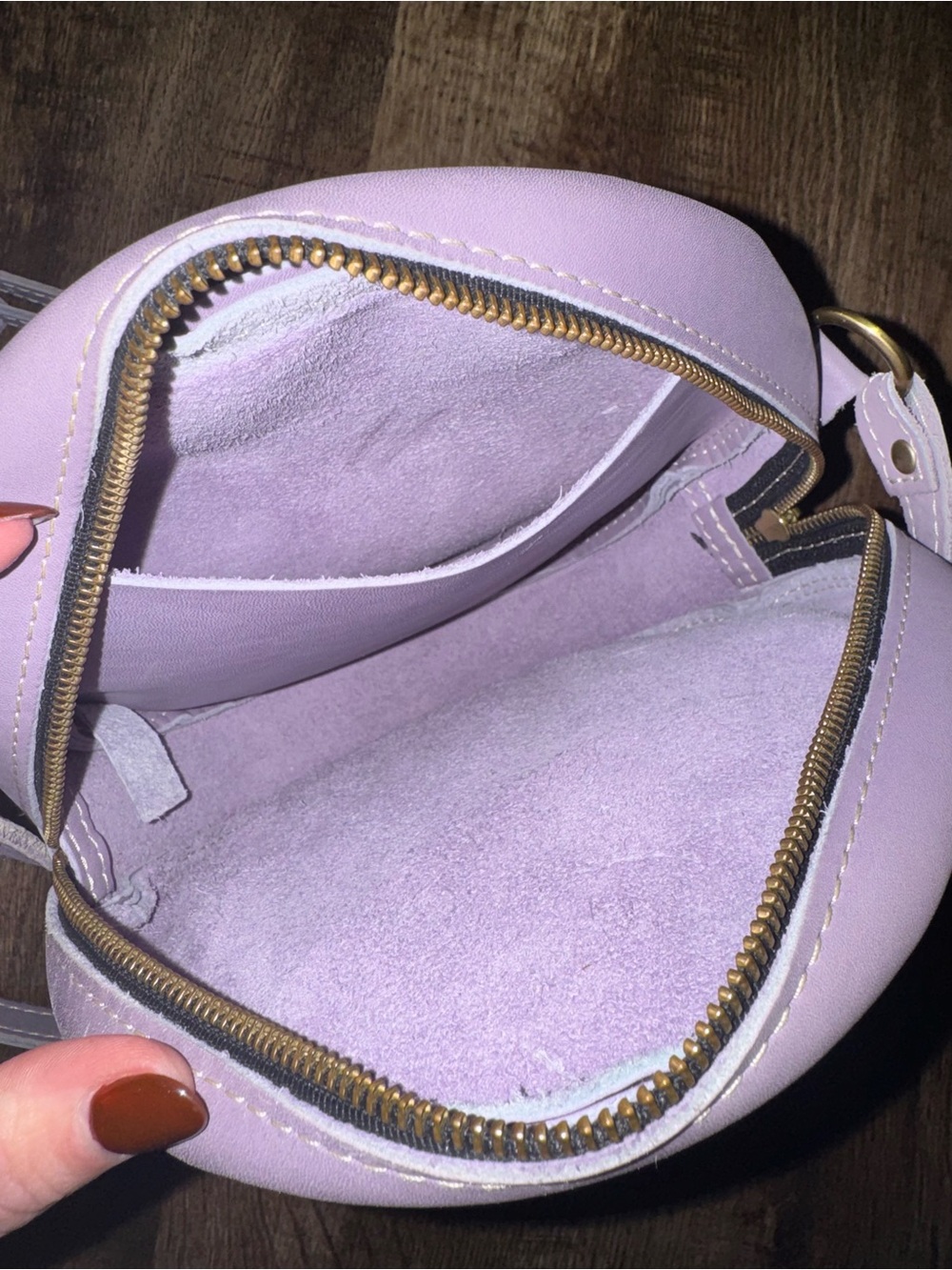 Portland Leather Goods Circle Crossbody bag - Picture 8 of 12